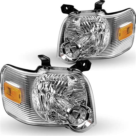 Headlight Assembly For 2008 2009 2010 2011 2012 Ford Escape Halogen Headlamp