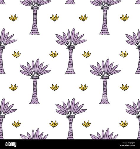 Seamless Tropical Jungle Palm Leaves Pattern Stock Vector Image Art