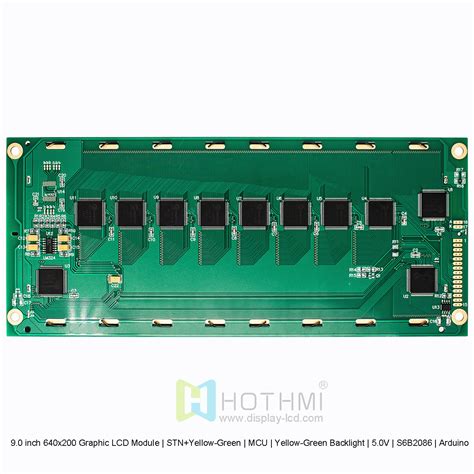 Inch X Graphic Lcd Module Stn Yellow Green Mcu Yellow