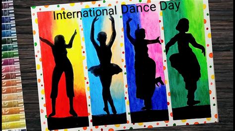 International Dance Day Poster Drawing With Oil Pastel L Creative