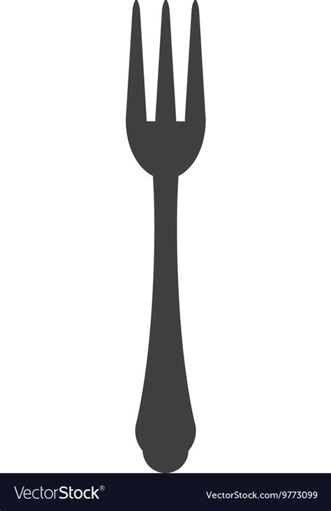 Fork Icon Cutlery Design Graphic Royalty Free Vector Image