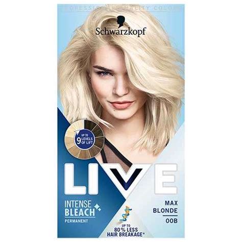 Schwarzkopf Live Intense Lighteners Max Blonde 00B ExpressChemist Co Uk Buy Online