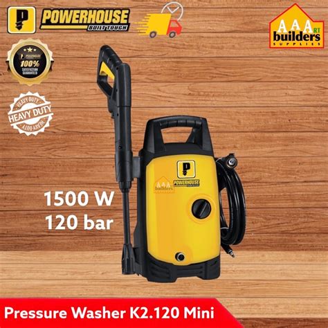 Powerhouse Pressure Washer K2 120 Mini 120bar 1500w Shopee Philippines