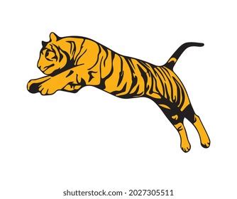 2,075 Tiger Jumping Silhouette Images, Stock Photos & Vectors | Shutterstock