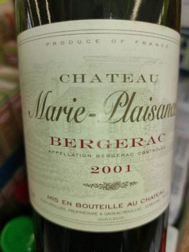 Château Marie Plaisance Cuvée Prestige Bergerac Blanc Sec Vivino Canada