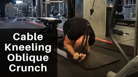 How To Do Cable Kneeling Oblique Crunch YouTube