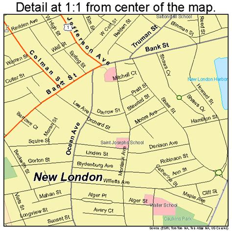 New London Ct Map