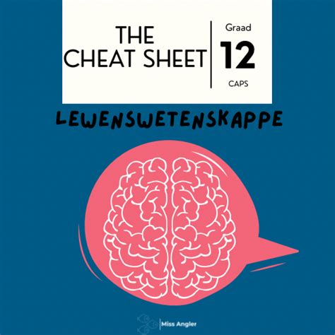 The Cheat Sheet Graad 12 Lewenswetenskappe Miss Angler