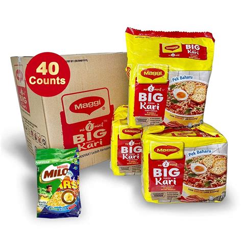 Buy Maggie 40 Pack BIG Curry Instant Noodles And 1 Pack Nestle Cereal