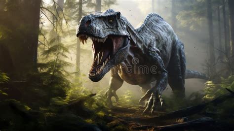 T Rex O Tyrannosaurus Rex Un Gran Dinosaurio Ter Podo Carn Voro Del