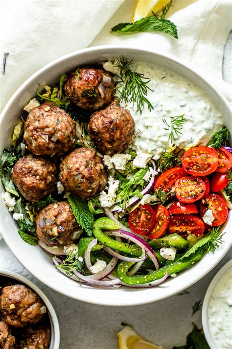 Greek Meatballs With Tzatziki Sauce Artofit