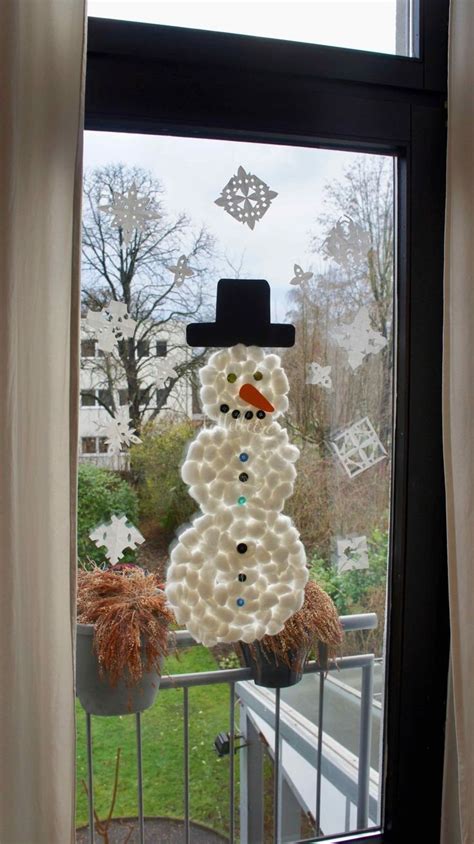 Fensterdekoration F R Den Winter Basteln Dattelbeere De Christmas