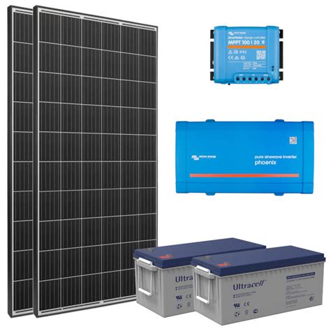 Kit Solaire 1460Wc 230V Autonome Stockage