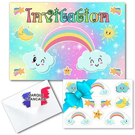 Kit Cr Atif Carte Invitation Anniversaire Fille En Fran Ais Sur Le