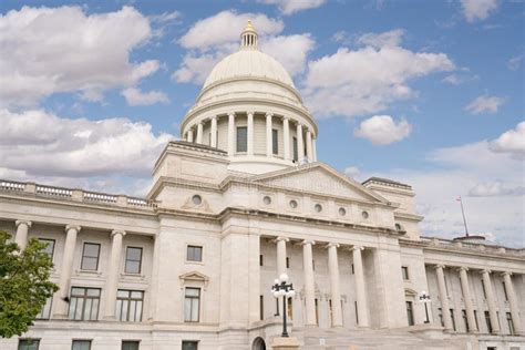 Arkansas Capitol Building in Little Rock Stock Photo - Image of ...