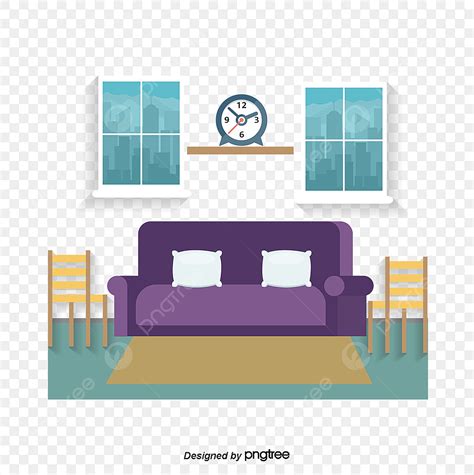 Family Living Room Vector Hd Images, Vector Living Room, Room Clipart, Living Room, Sofa PNG ...