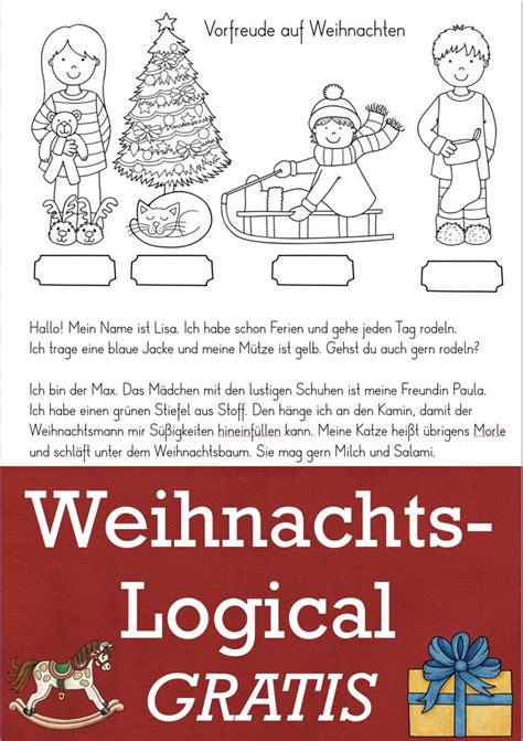 Weihnachten Logicals Kostenlos Unterrichtsmaterial In Den F Chern