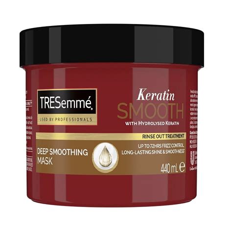 Tresemme Keratin Smooth Deep Smoothing Hair Mask Hydrates Dry Hair Rinse Out Treatment 440ml