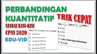 Contoh Soal Tiu Numerik Perbandingan Kuantitatif