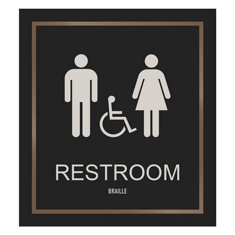 Unisex Accessible Restroom W Border Identity Group