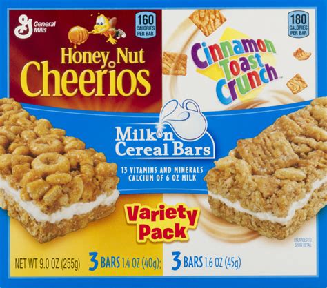 General Mills Milk N Cereal Bars Variety Pack 6 Ct Cheerios