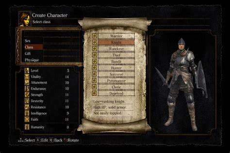 Dark Souls Remastered Best Beginner Class Build