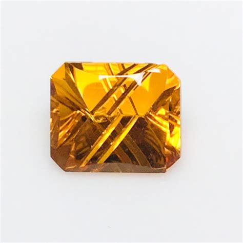 Citrine Emerald Cut Citrine Laser Cut 9.57 Carat Honey - Etsy