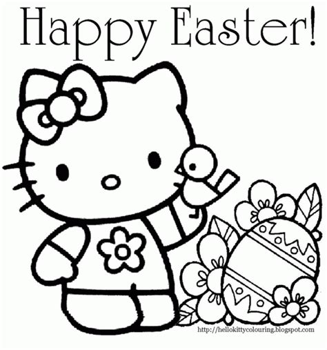 Hello Kitty Bow Coloring Page For Kids - Coloring Nation