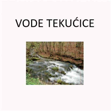 Vode Tekućice Profil Klett