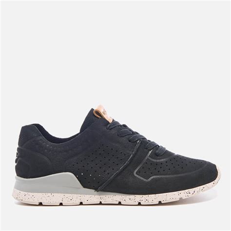 Ugg Leather Tye Treadlite Nubuck Trainers In Black Lyst Uk