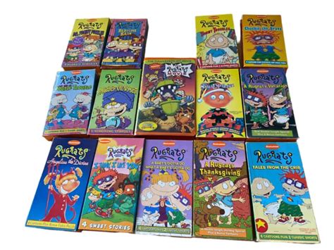 NICKELODEON RUGRATS VHS Lot Of 15 Original Orange Movie Episode