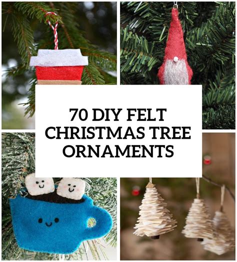 Picture Of diy felt christmas tree ornaments