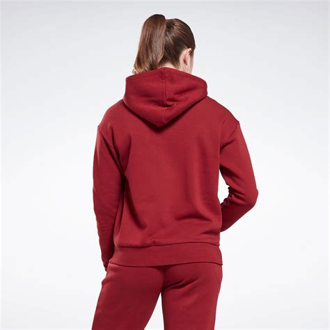 Reebok Identity Big Logo Fleece Hoodie In Classic Burgundy Reebok Official Uk