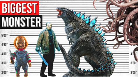 Biggest Monsters In The Movie World Size Comparison Youtube