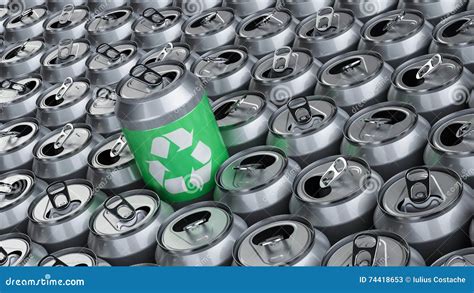 Recycling aluminum cans stock illustration. Illustration of aluminum ...