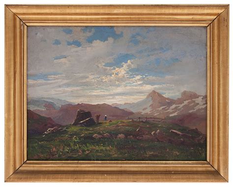 Leonardo Roda Racconigi TO 1868 Torino 1933 Alta Montagna Olio Su