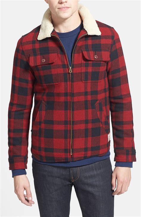 Scotch & soda Wool Blend Lumberjack Jacket in Red for Men (Buffalo Plaid) | Lyst