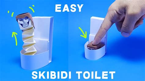 Fun And Easy Origami Skibidi Toilet No Glue Craft Youtube