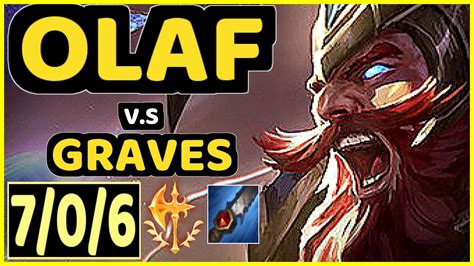 METEOS OLAF Vs GRAVES 7 0 6 KDA JUNGLE GAMEPLAY NA Ranked