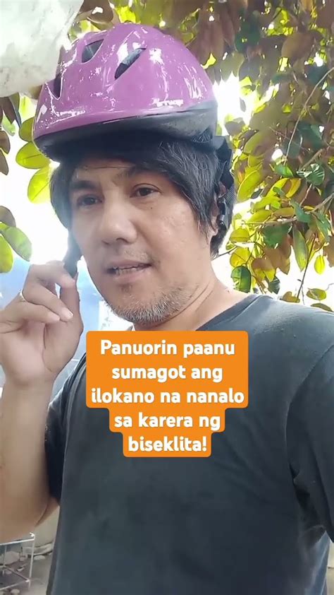 Ilokano Na Nanalo Sa Karera Ng Bisiklita Kung Paanu Sumagot Sa Kanyang