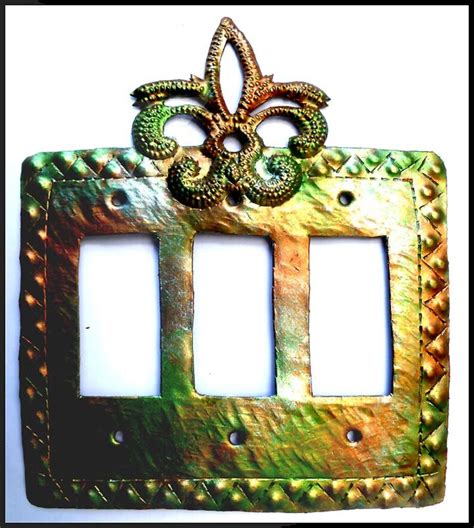 Light Switch Cover Iridescent Metal Switchplate Cover Etsy