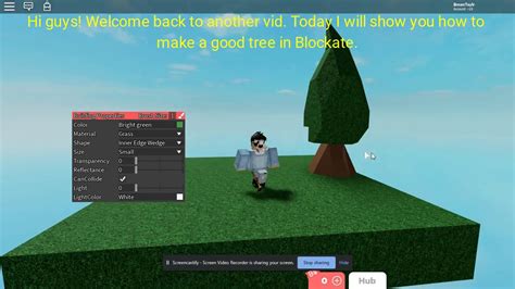 How To Build A Good Blockate Tree Roblox Youtube