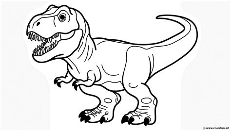 Coloriage Du Tyrannosaure Rex T L Charger Ou Imprimer Gratuitement