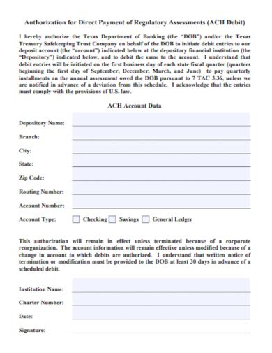 Free Payment Authorization Form Samples In Pdf