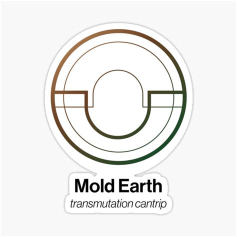 "Mold Earth Spell Symbol" Sticker for Sale by Unspelled | Redbubble