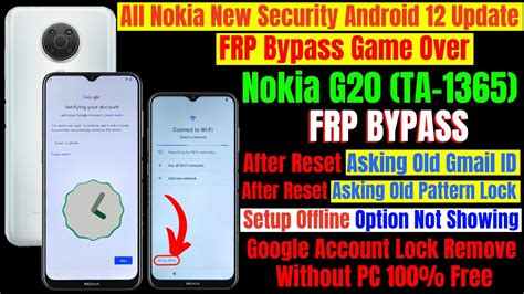 Nokia G Frp Bypass Latest Security Android Update All Nokia Frp