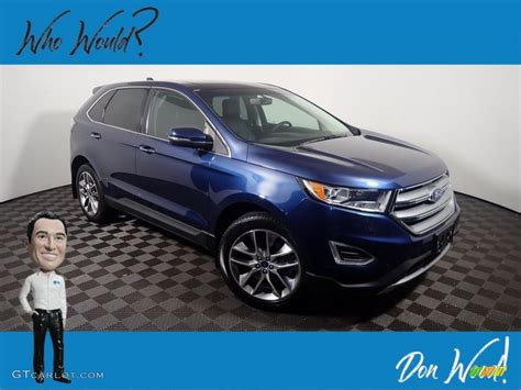 2017 Blue Jeans Metallic Ford Edge Titanium Awd 144280290 Gtcarlot
