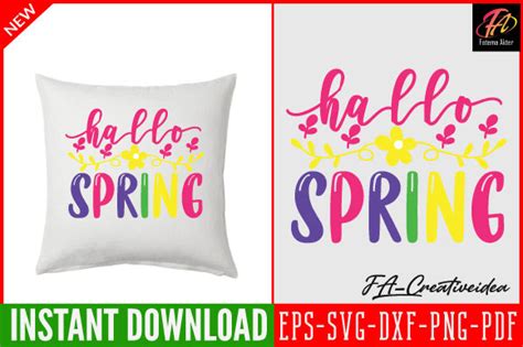 Hallo Spring Svg Design Graphic By FA Creativeidea Creative Fabrica