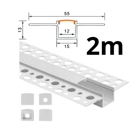 Zestaw Profil Aluminiowy Led Gp Wpuszczany G K Bia Y M Klosz