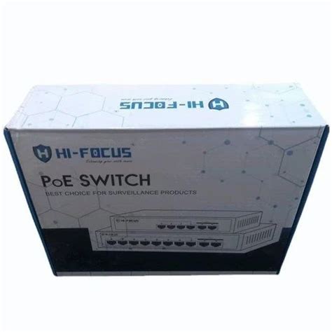 Hifocus 8 Port Poe Switch 120watt Lan Capable Black At Rs 1980 Piece In Nagpur